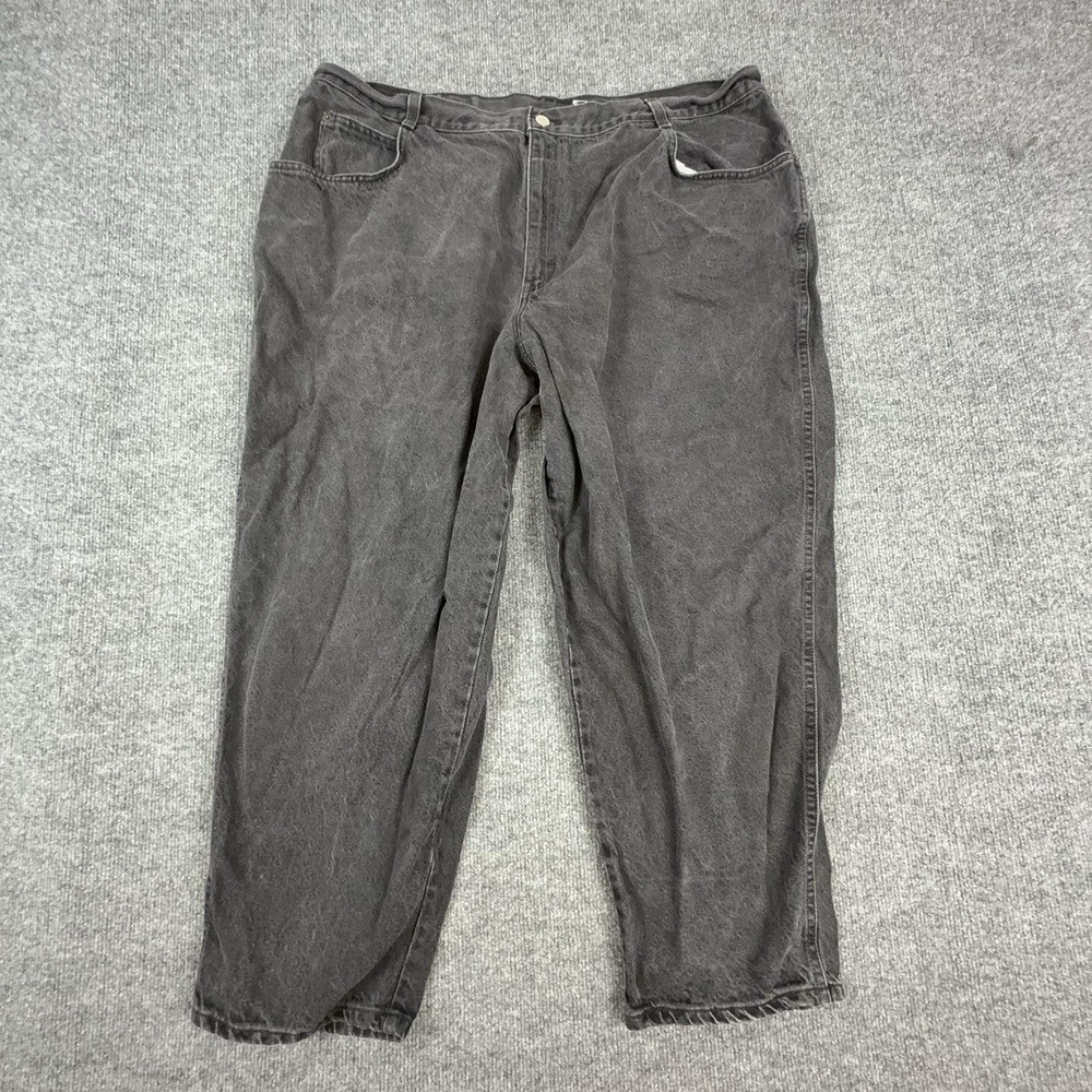 Gitano Jeans Womens 26W Petite Charcoal Wash High Rise Relaxed Straight Denim